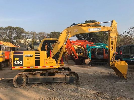 Energieeinsparung Gebraucht Komatsu PC130 6 Crawler Hohe Stabilität Originalfarbe