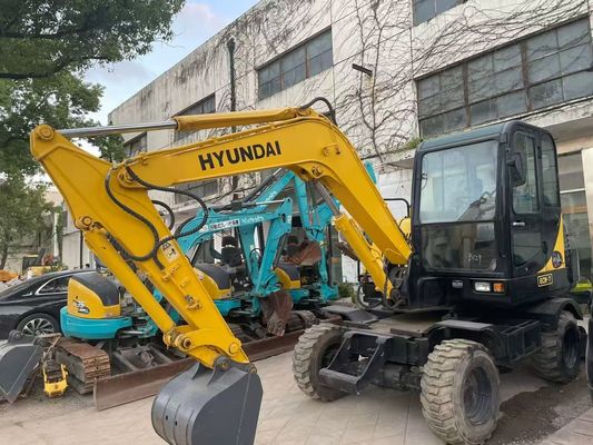 Gebrauchtes R60W-7 Mini Hyundai Radbagger Stabil und hohe Effizienz
