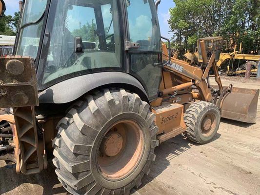 Fall 580M Original USA Gebraucht-Backhoe-Ladegerät Kraftstoffeinsparung Gebraucht-Backhoe