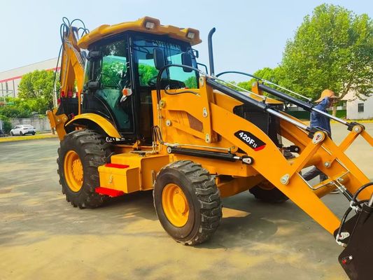 420F Gebraucht Caterpillar Backhoe Loader CAT Hochgeschwindigkeits-Energieeffizient