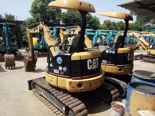 Originalfarbe 303 CR Gebraucht CAT Bagger Energieeffizienz Gebraucht CAT Minibagger