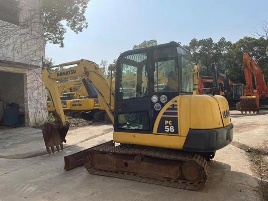 Originalfarbe Gebraucht Komatsu PC56MR-2 Mini Bagger in ausgezeichnetem Zustand