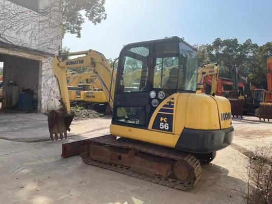 Originalfarbe Gebraucht Komatsu PC56MR-2 Mini Bagger in ausgezeichnetem Zustand