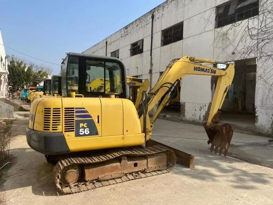Originalfarbe Gebraucht Komatsu PC56MR-2 Mini Bagger in ausgezeichnetem Zustand