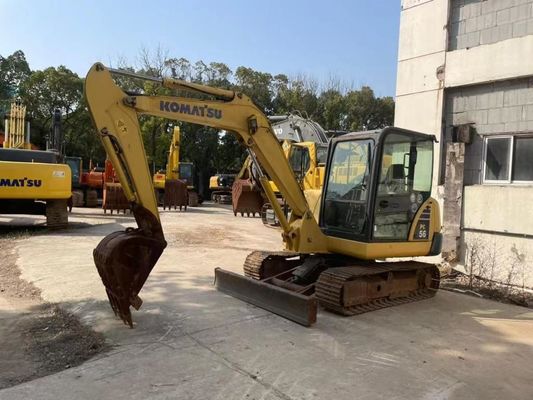 Originalfarbe Gebraucht Komatsu PC56MR-2 Mini Bagger in ausgezeichnetem Zustand