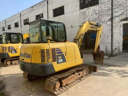 Originalfarbe Gebraucht Komatsu PC56MR-2 Mini Bagger in ausgezeichnetem Zustand
