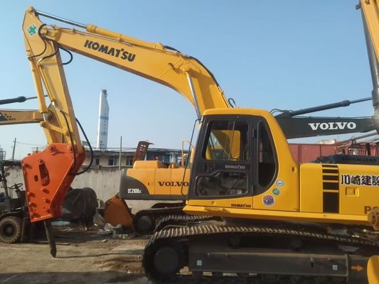 Japan verwendet Komatsu PC220 6 Bagger Einfacher Betrieb mit Hydraulikhammer