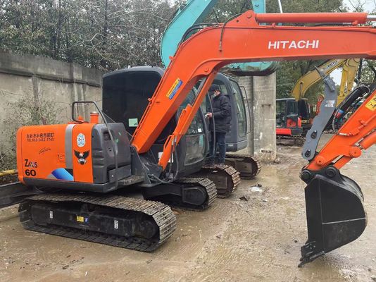Original Japan Gebraucht Hitachi ZX60 Mini Crawler Bagger mit Hydraulik Daumen