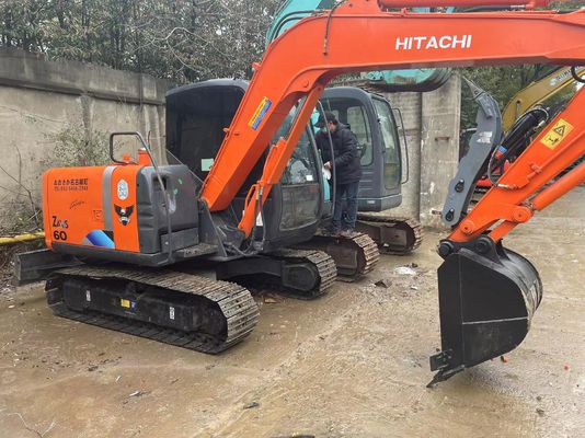 Original Japan Gebraucht Hitachi ZX60 Mini Crawler Bagger mit Hydraulik Daumen