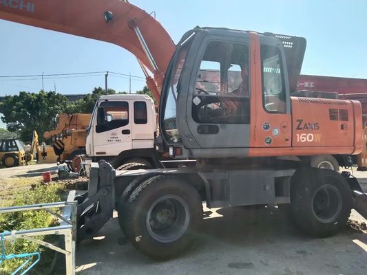 Originalfarbe Gebrauchtes Hitachi ZX160W Radbagger in gutem Zustand
