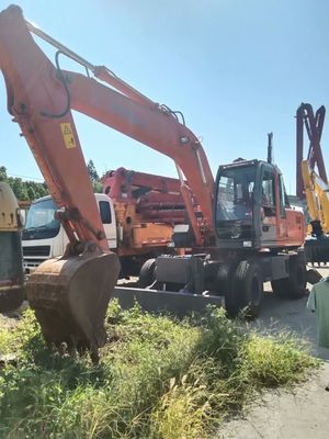 Originalfarbe Gebrauchtes Hitachi ZX160W Radbagger in gutem Zustand