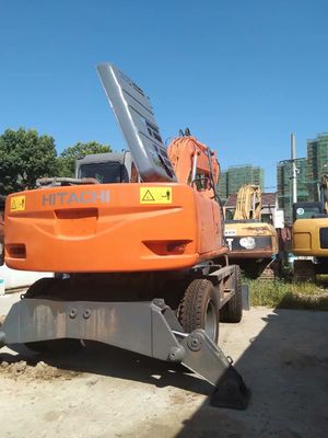 Originalfarbe Gebrauchtes Hitachi ZX160W Radbagger in gutem Zustand