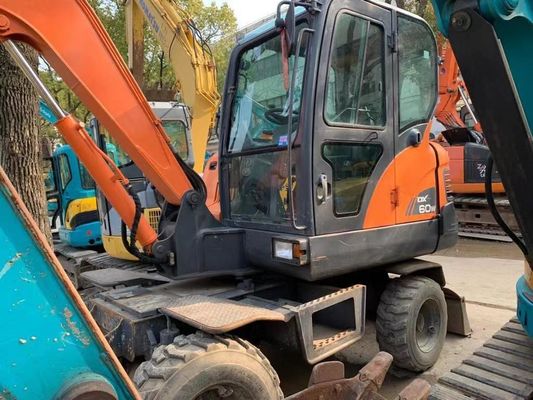 Gebrauchtes Radbagger Doosan DX60W In ausgezeichnetem Zustand/Gebrauchtes Mini Radbagger Doosan zum Verkauf