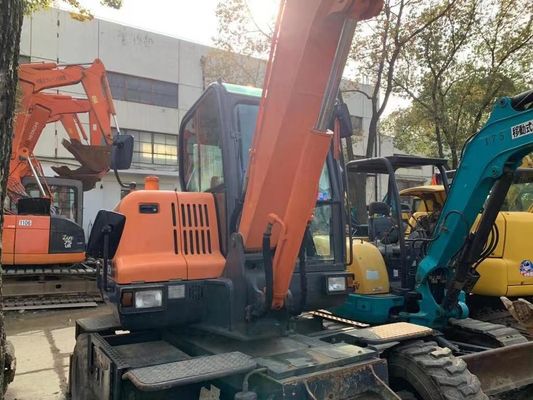Gebrauchtes Radbagger Doosan DX60W In ausgezeichnetem Zustand/Gebrauchtes Mini Radbagger Doosan zum Verkauf