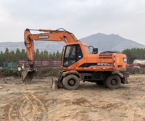 Originalfarbe Gebraucht Doosan DH210W-7 Radbagger in gutem Zustand/Braucht Doosan Radbagger zum Verkauf