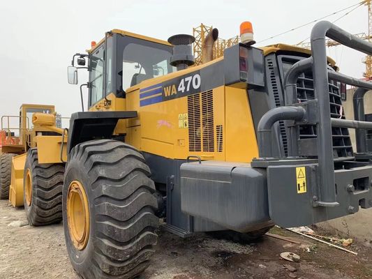 Farbe neu streichen Gebrauchtradlader Komatsu WA470-6 Gebrauchtlader