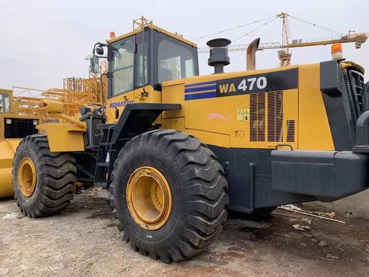 Farbe neu streichen Gebrauchtradlader Komatsu WA470-6 Gebrauchtlader