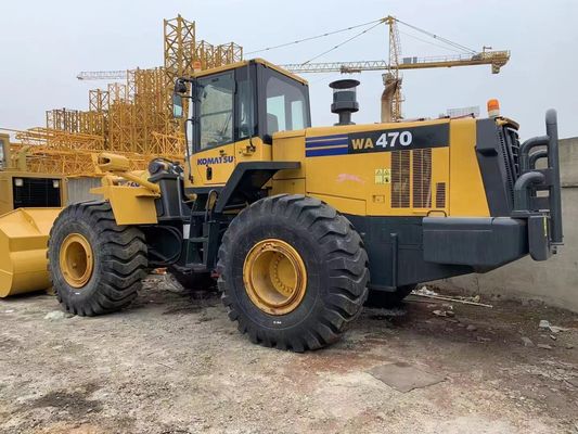 Farbe neu streichen Gebrauchtradlader Komatsu WA470-6 Gebrauchtlader