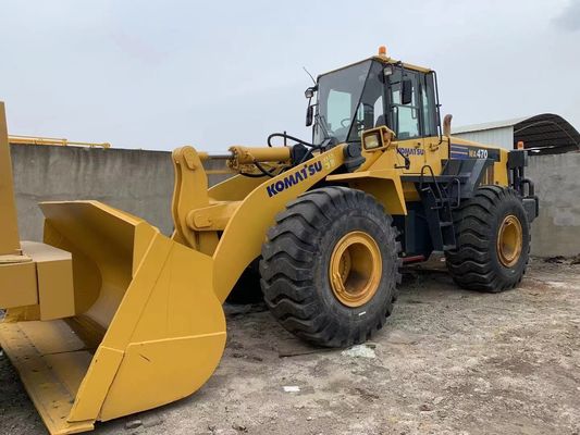 Farbe neu streichen Gebrauchtradlader Komatsu WA470-6 Gebrauchtlader