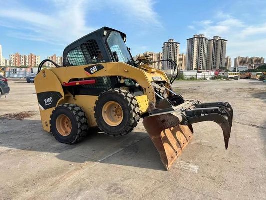 CAT 246C Originalfarbe Gebrauchtes Schieberegler-Lader Sicherheit und Genauigkeit in gutem Zustand