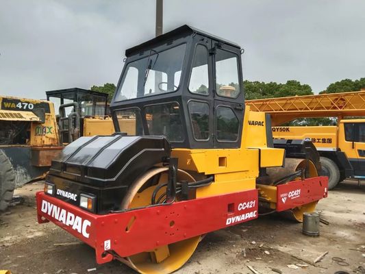 Dynapac CC421 Gebraucht-Straßenwalze Doppeltrommel-Straßenwalze Hohe Produktivität Schweden