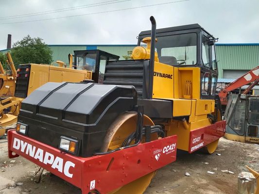 Dynapac CC421 Gebraucht-Straßenwalze Doppeltrommel-Straßenwalze Hohe Produktivität Schweden