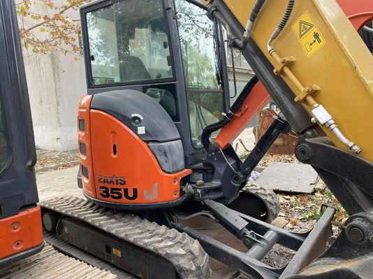 Original Japan Gebraucht Hitachi ZX35U-5N Mini Bagger in ausgezeichnetem Zustand/Gebraucht japanischer Mini Bagger mit Schwungarm und EPA-Motor