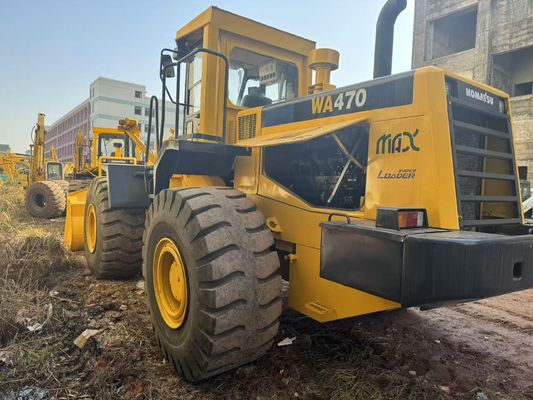 Farbe WA470-3 Gebrauchtes Komatsu-Radlader für den Bau Mittlerer Osten