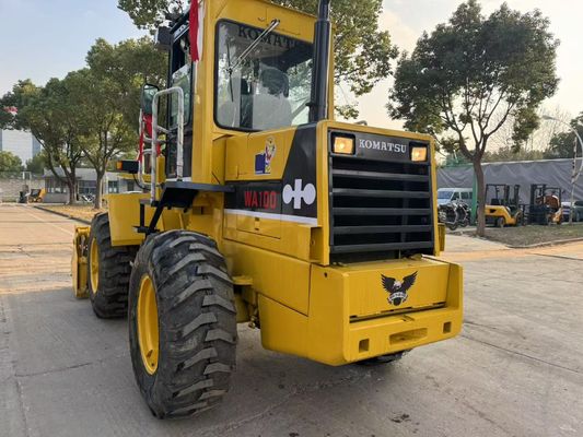 Original Japan Gebraucht Komatsu WA100-1 Radlader im Garten