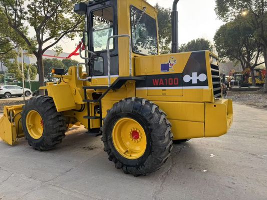 Original Japan Gebraucht Komatsu WA100-1 Radlader im Garten